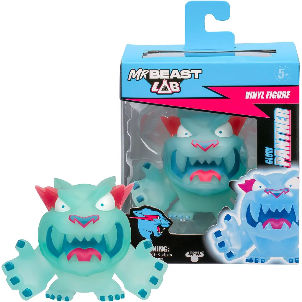 Фигурка MrBeast Lab Светящаяся Пантера виниловая (123821) - фото 3