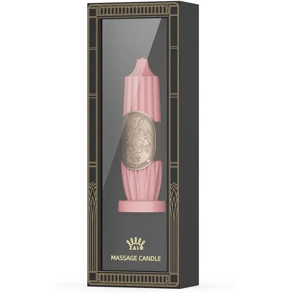 Розкішна масажна свічка Zalo Massage Candle Pink - фото 2