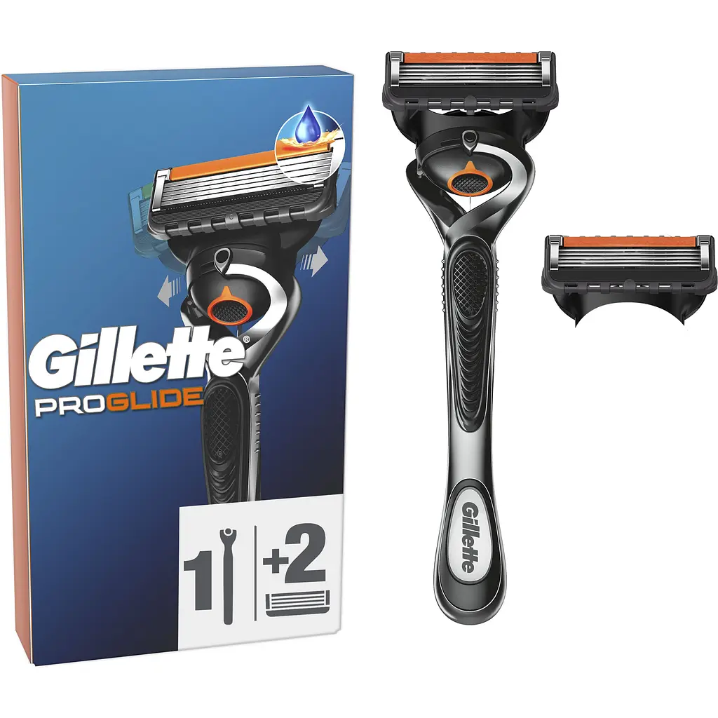 Станок для гоління чоловічий (бритва) Gillette Fusion ProGlide Flexball з 2 змінними картриджами
