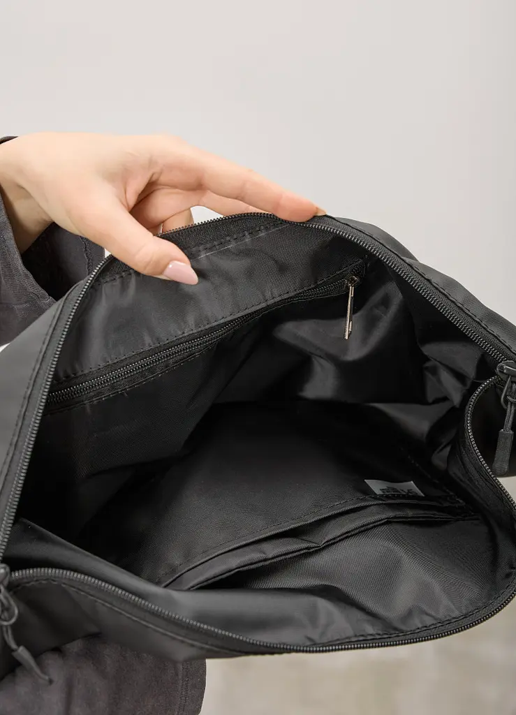 Жіноча сумка Sambag HOBO Bag-glove чорна тканева 50 х 28 х 5 см (53400064) - фото 7