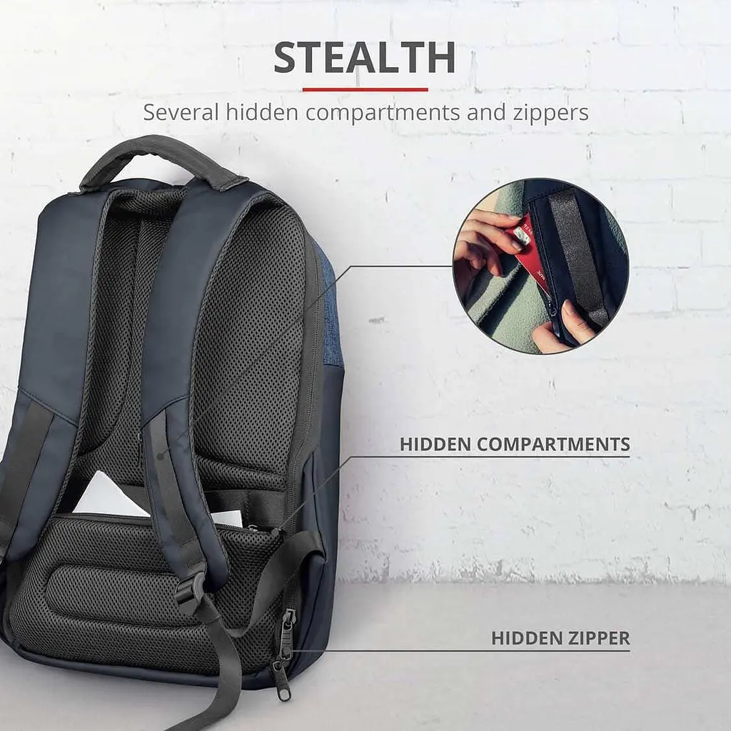 Рюкзак для ноутбука Trust Nox Anti-theft 16" BLUE (23307_TRUST) - фото 8
