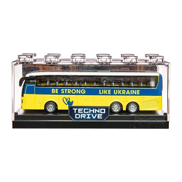 Модель Автобус екскурсійний Україна KIDDISVIT 250419CG Різнокольоровий shop (6929552504191) - фото 4