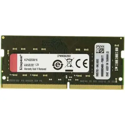 Модуль пам'яті для ноутбука SoDIMM DDR4 16GB 3200 MHz Kingston (KCP432SS8/16) - фото 2