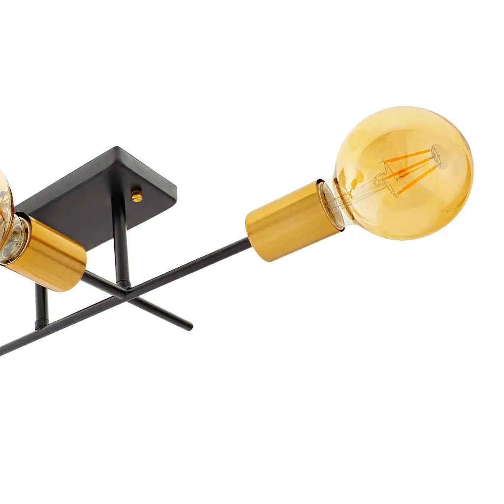 Люстра Brille потолочная лофт Е27 120W BK/JGT (BR-01 691C/3) - фото 2