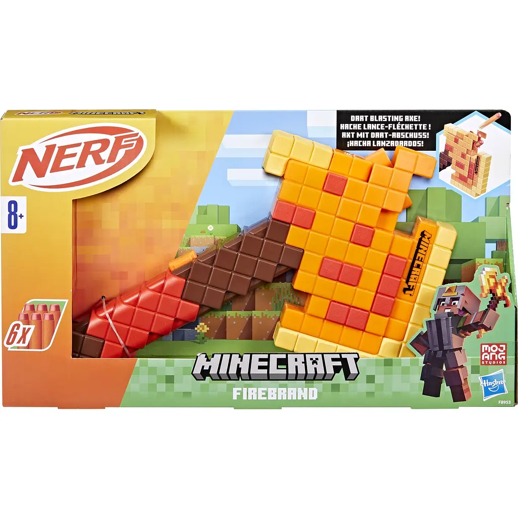 Бластер-топор Hasbro Nerf Minecraft Firebrand Dart-Blasting Axe (F8953) - фото 3