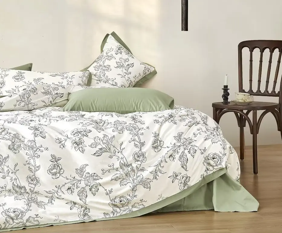 Комплект постільної білизни Євро Elle 200х230 см Sintra Olive SOHO pbe0050880