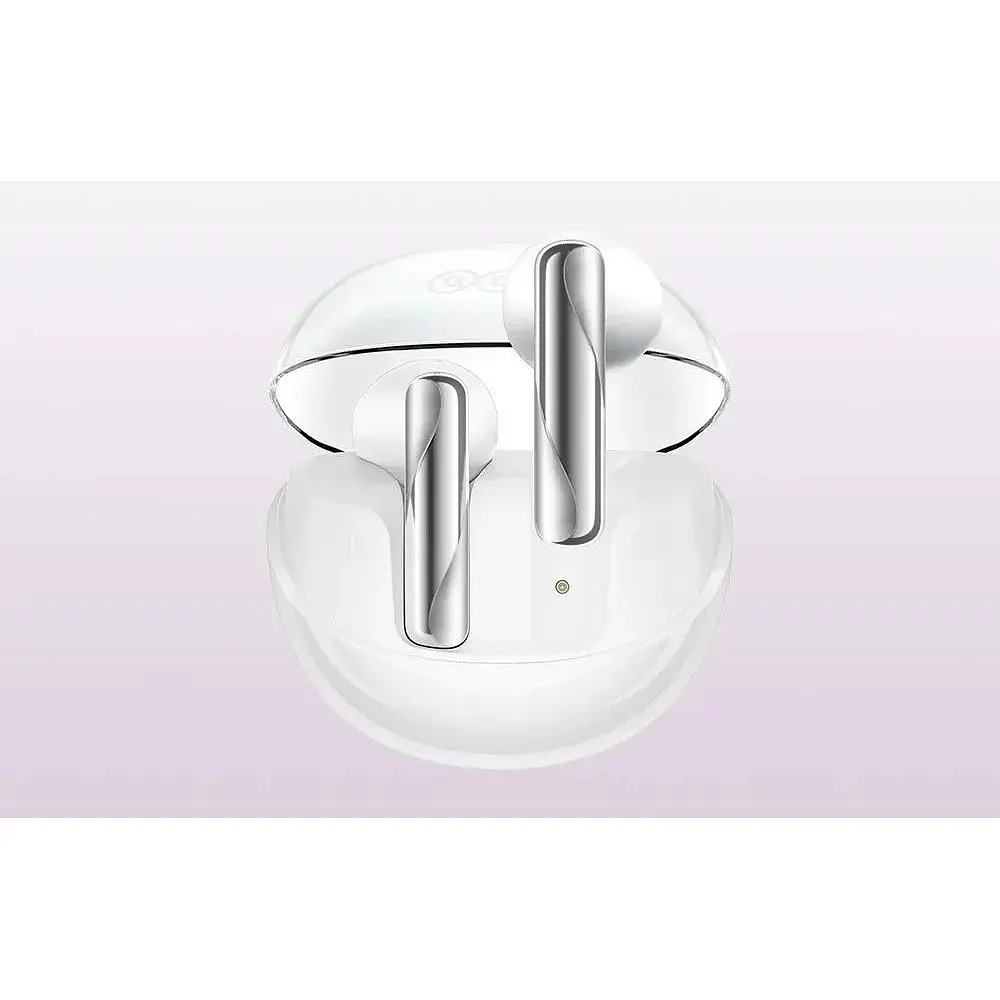 Бездротові навушники QCY AilyBuds Clear (T32) білі - фото 4