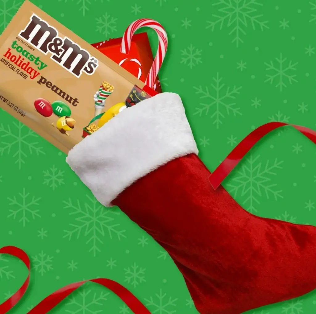 Драже M&M's Toasty Holiday Peanut Chocolate Candy 210 г - фото 6
