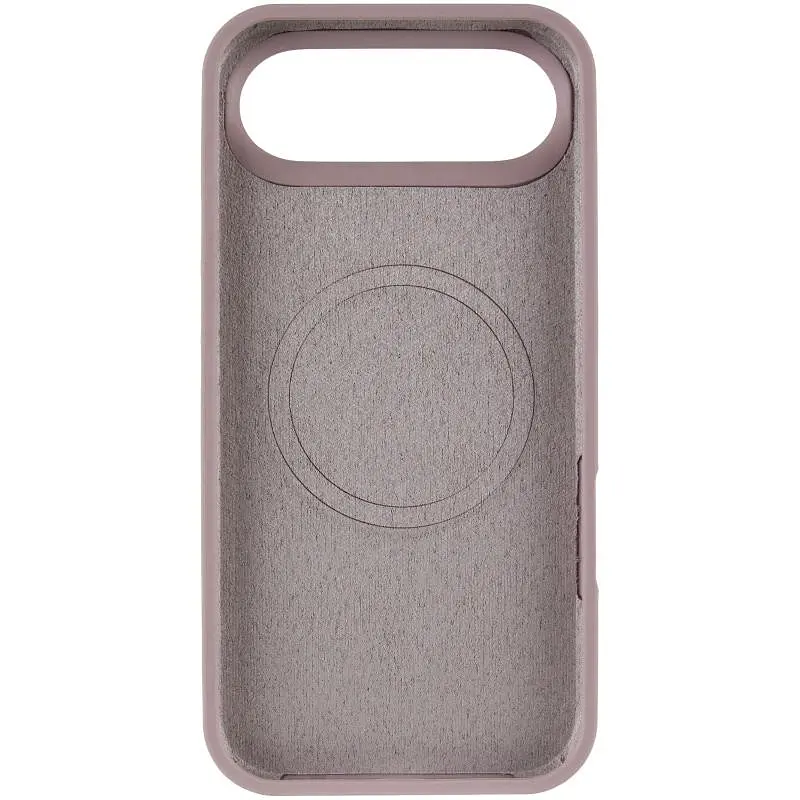 Чехол Epik Silicone Case Full Protective (AA) V2 with MagSafe для Apple iPhone 17 Air (6.5) Серый / Lavender - фото 3