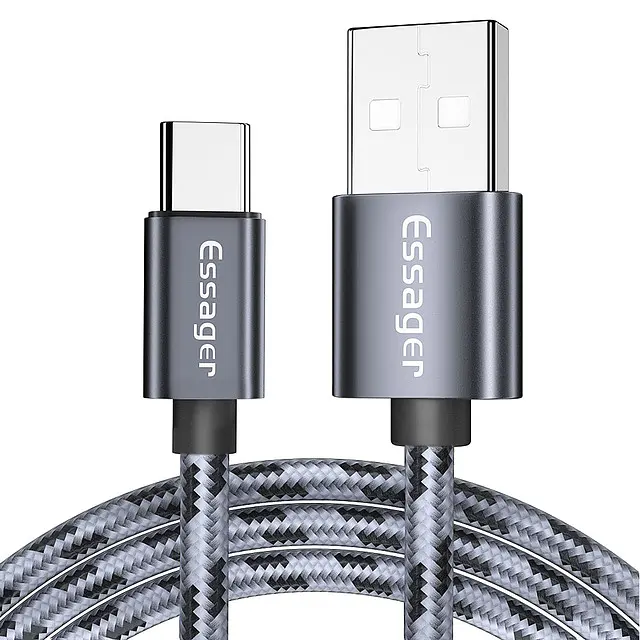 Зарядний кабель Tiger ESSAGER USB Type-C 3A 2метра