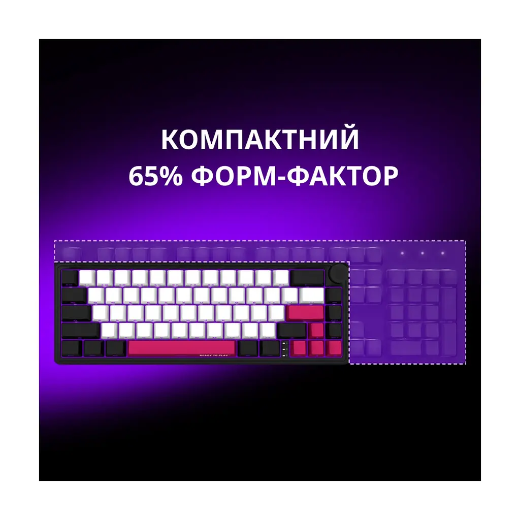 Клавіатура Lorgar KBP70MW Pro RGB Wireless/Bluetooth/USB UA White (LRG-KBP70MW-WH-US) - фото 8
