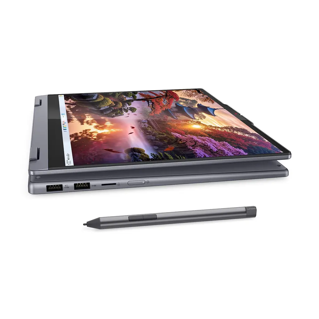 Ноутбук Lenovo IdeaPad 5 14IAL10 2-в-1, (83KT002BRM), AMD Ryzen AI 7350 до 5 ГГц, 14" WUXGA, 16 ГБ, 1 ТБ, графіка AMD Radeon 860M, FreeDOS, Luna Gray - фото 11