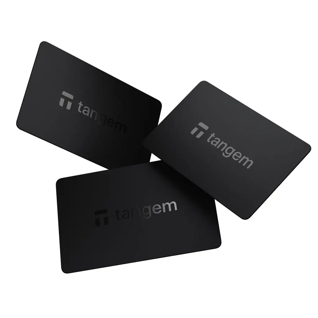 Криптогаманець Tangem Wallet 2.0 набір з 3 карток Black (TG128X3-B) - фото 3