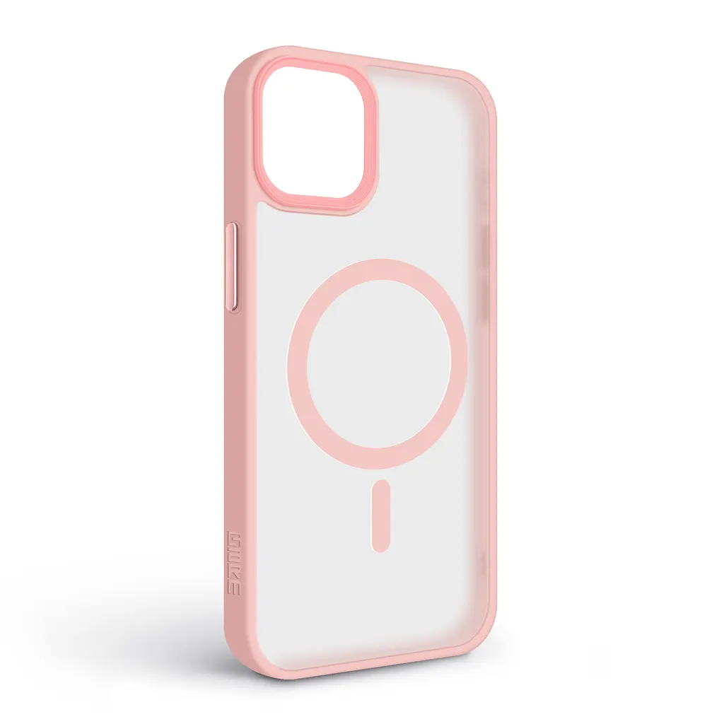 Чехол для Apple iPhone 15 Plus, Uniq MagCase, розовый, противоударный, панель-накладка с магсейф, ударопрочный TPU+PC, с магнитом MagSafe, поддержка полноценной беспроводной зарядки, ArmorStandart (ARM75290) - фото 2