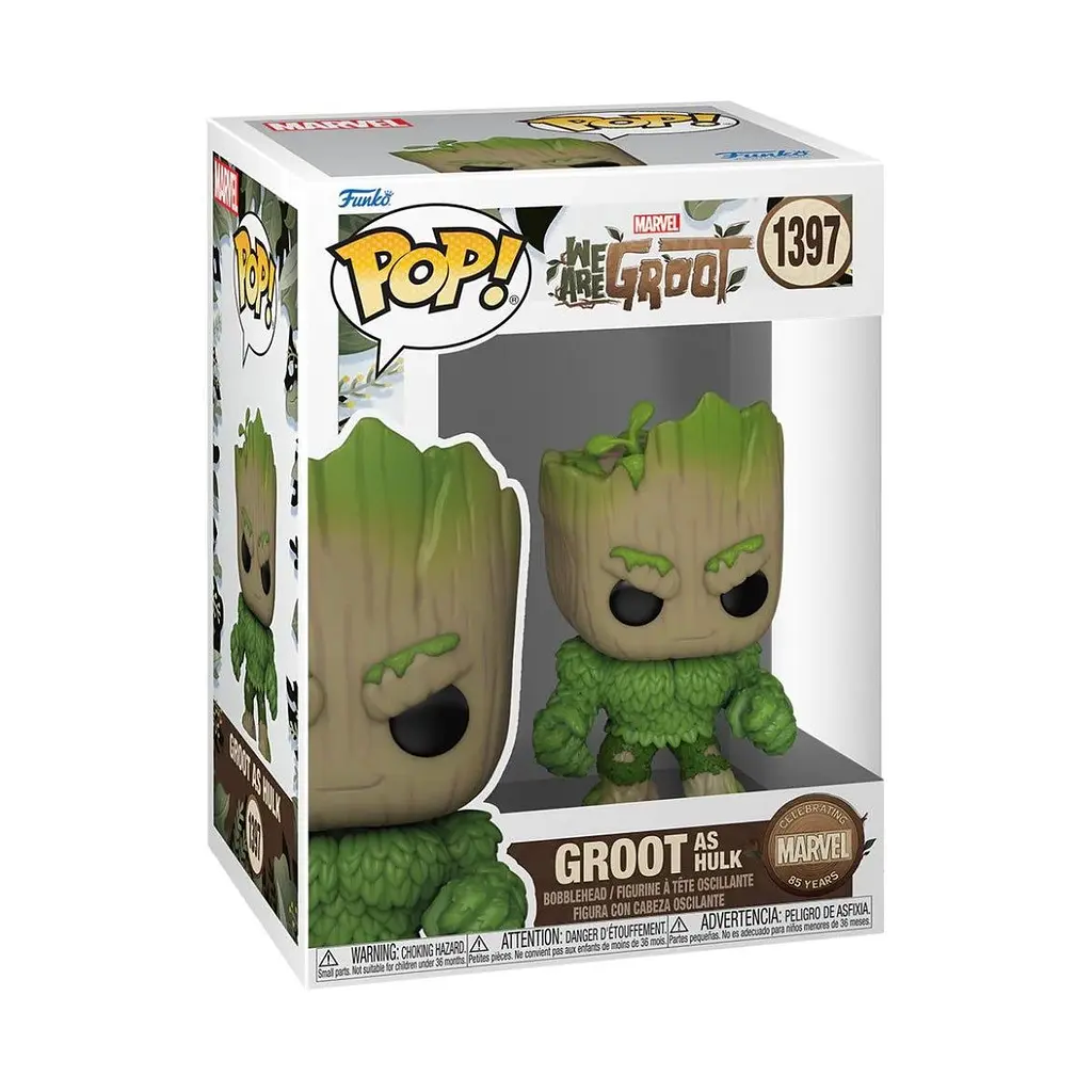 Фігурка Funko Pop Марвел Грут Халк We are Groot Groot As Hulk 10 см FP WG GAH 1397 - фото 3