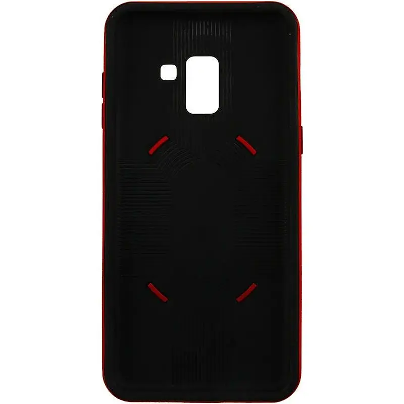 Чехол-накладка iPaky 360° Free Rotation Ring Holder case Samsung Galaxy A8 Plus A730F Red - фото 3