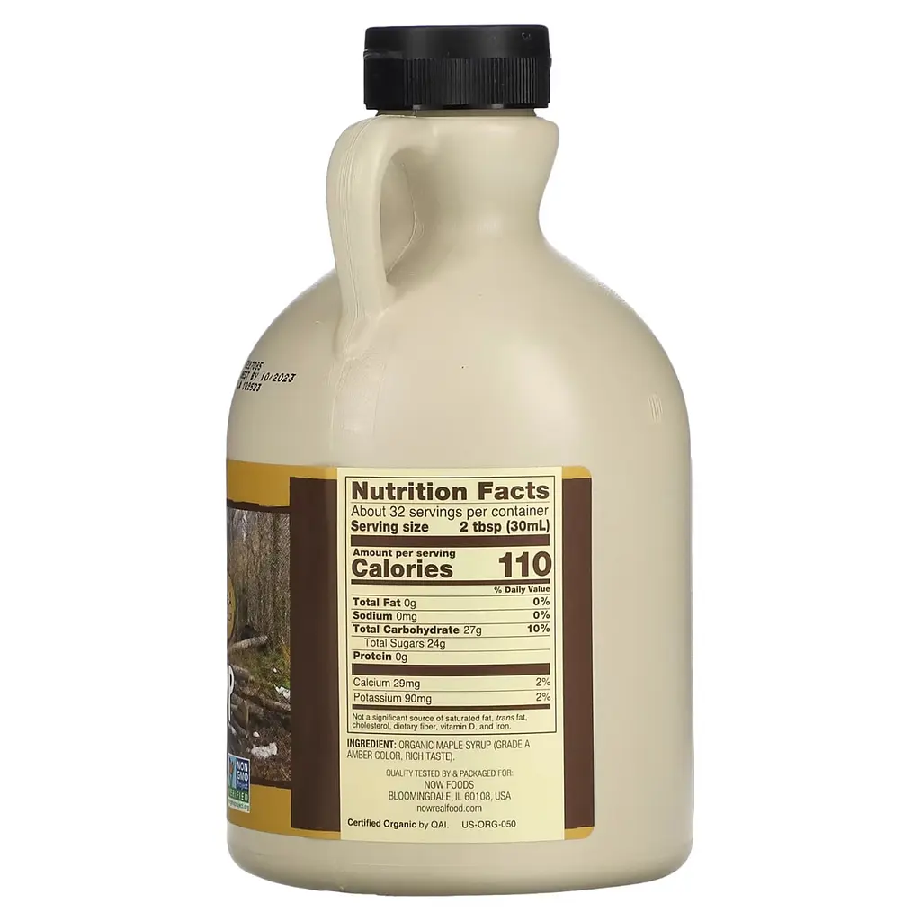 Кленовый сироп Now Foods Maple Syrup Real Food 946 мл - фото 2