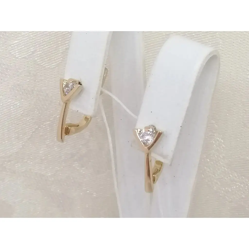 Золоті сережки Гаразд з фіанітами. 3531927 - фото 3