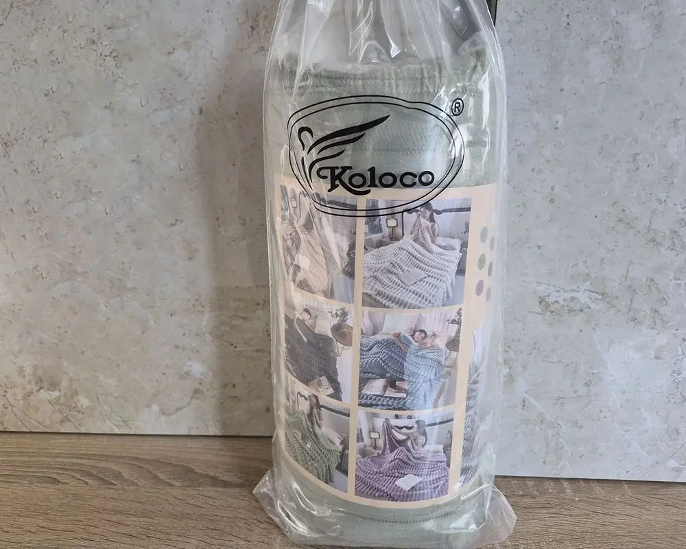 Плед-покривало Koloco королівський шарпей 1-149 смужка 4 см 200х230 фісташковий - фото 8
