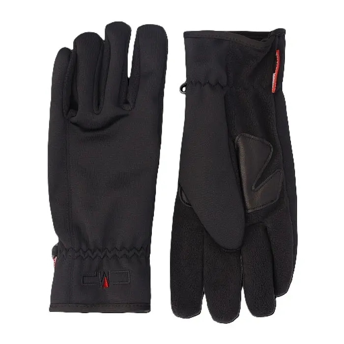 Рукавиці CMP Men's Softshell Gloves with Leather Details Black M (1097-6521107-U901 M) - фото 4