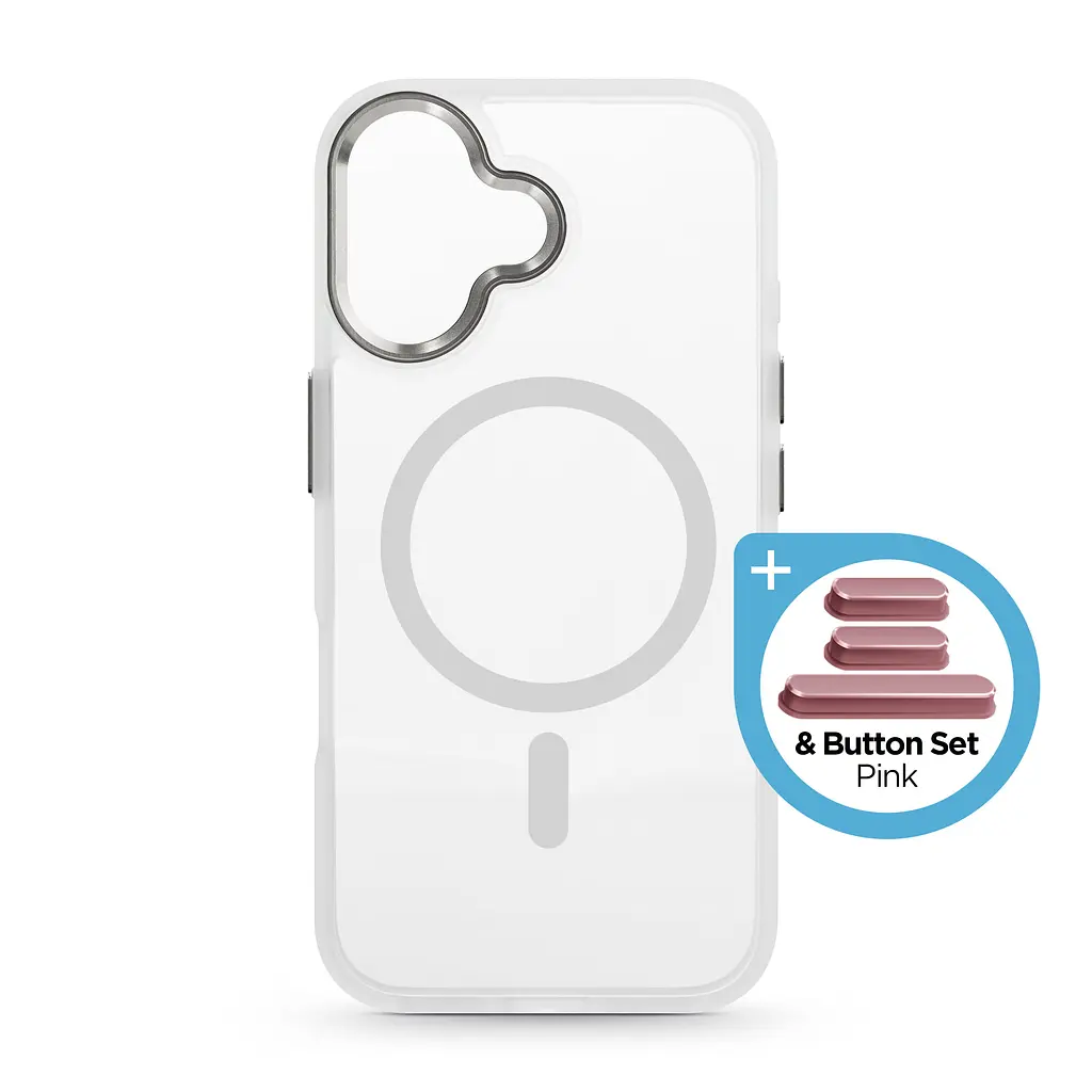 Чехол для Apple iPhone 17, Unit MagSafe, белый, прозрачный, магсейф, противоударный, магнитный, панель-накладка с поддержкой MagSafe, с поддержкой беспроводной зарядки, TPU+PC, защита всего корпуса, ударостойкий, ArmorStandart (ARM90580) - фото 2