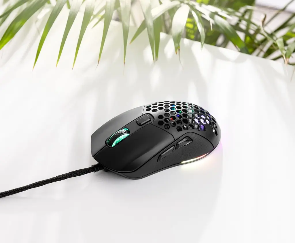 Комп'ютерна мишка Sandberg FlexCover 6D Gamer Mouse RGB ігрова 12800 dpi. 6кн.Huano чорна (640-28) - фото 3
