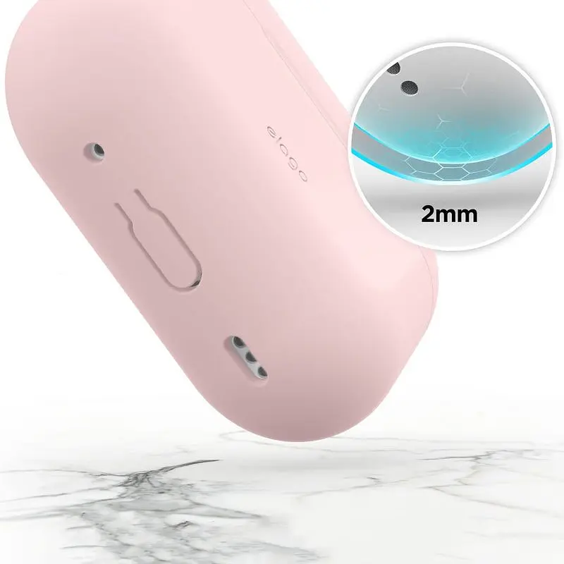 Чохол Elago Silicone Hang Case Lovely Pink для AirPods Pro 2nd Gen рожевий (EAPP2SC-HANG-LPK) - фото 3