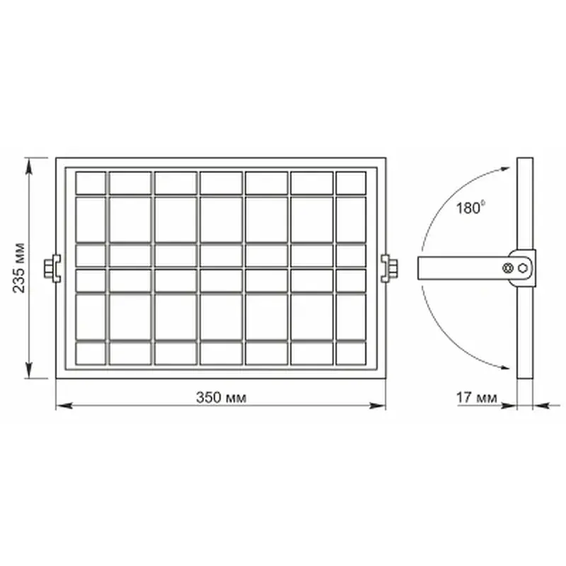 Прожектор Videx LED 1000 Lm 5000K 3.2V (VL-FSO2-505) - фото 7