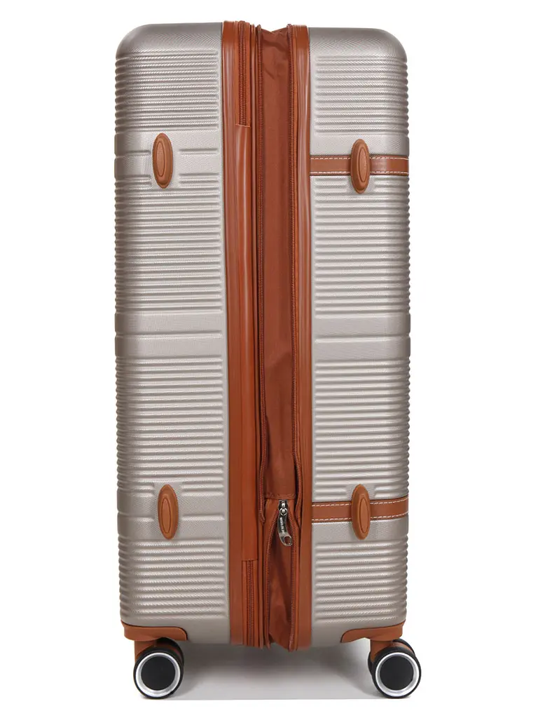 Валіза велика L ABS-пластик Worldline Airtex 629 76×52×30см 110л Шампань - фото 7