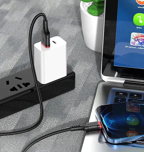 Кабель заряджання BOROFONE BX67 USB Micro-USB Лайтнінг для Apple Lightning для iOS iPhone 6/7/8/X/Xs/11/12/13/14/15/Pro Max Чорний - фото 5