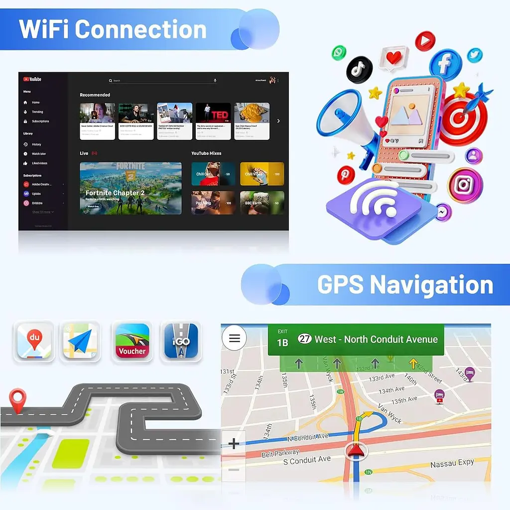 Автомагнітола Android 15 4/64GB для Renault Clio 2013–2018 з CarPlay - фото 3
