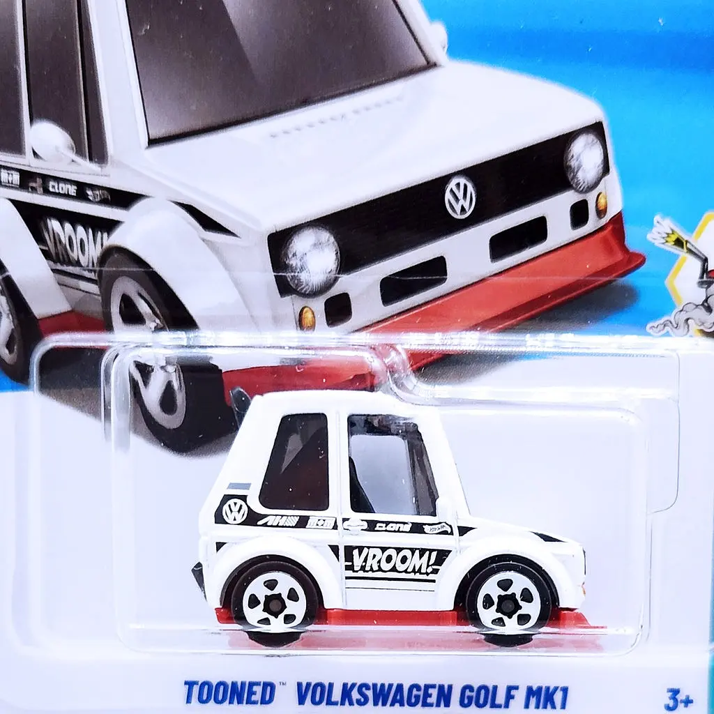 Базова машинка Hot Wheels Tooned Volkswagen Golf MK1 біла (5785) JJK16 - фото 4