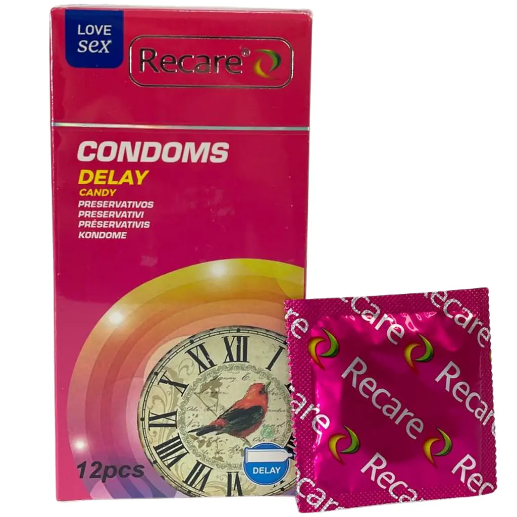 Презервативи Recare Delay Candy 12 шт. пролонгуючі з ароматом цукерок (ROZ6501053501) - фото 2