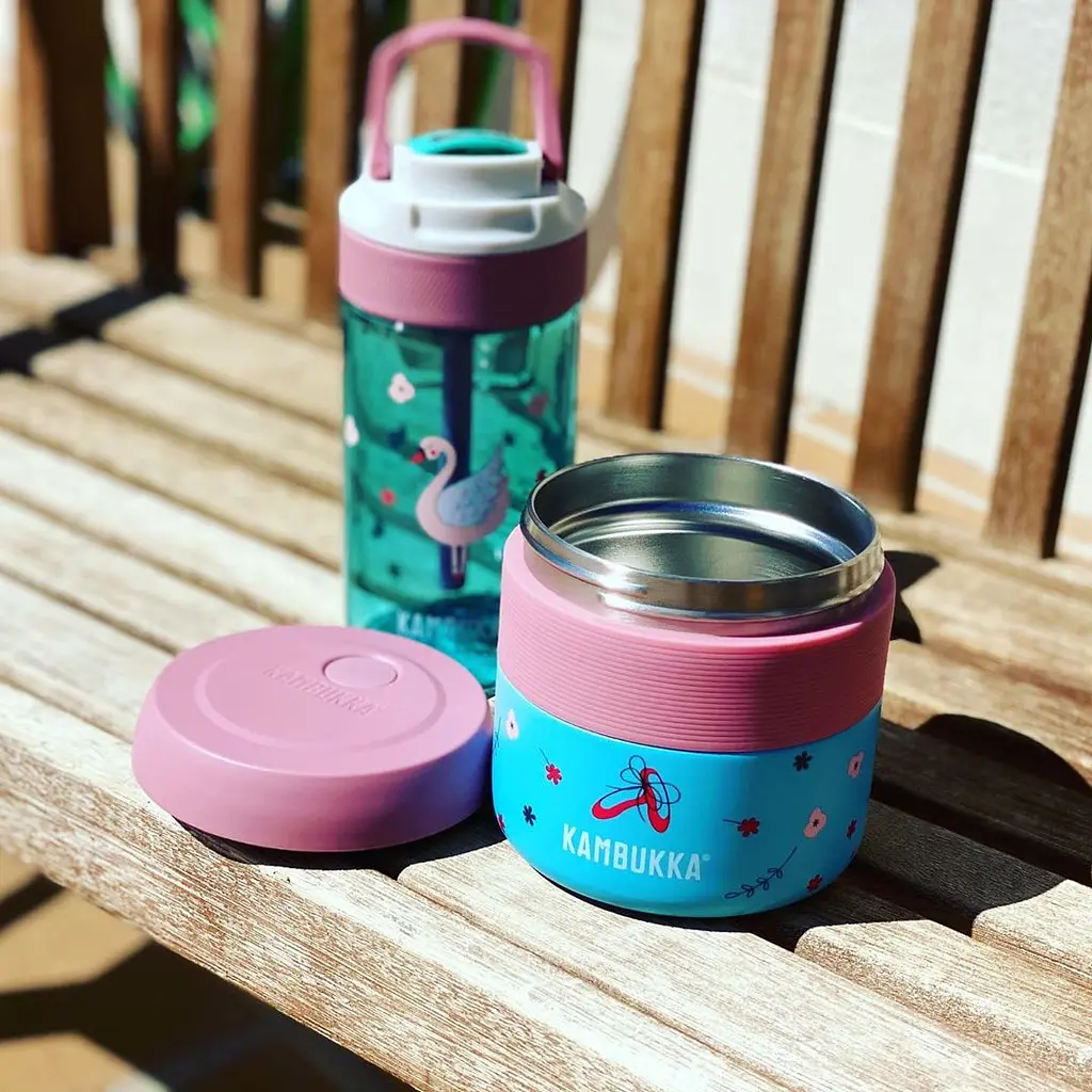 Термоконтейнер для їжі Kambukka Bora Prima Ballerina, 400 мл, бірюзовий з рожевим (11-06002) - фото 7