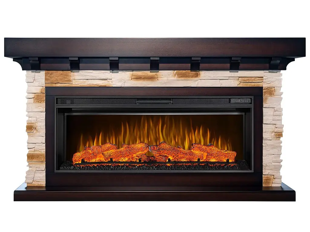 Камінокомплект ArtiFlame Ludwig AF42 махагон коричневий антик