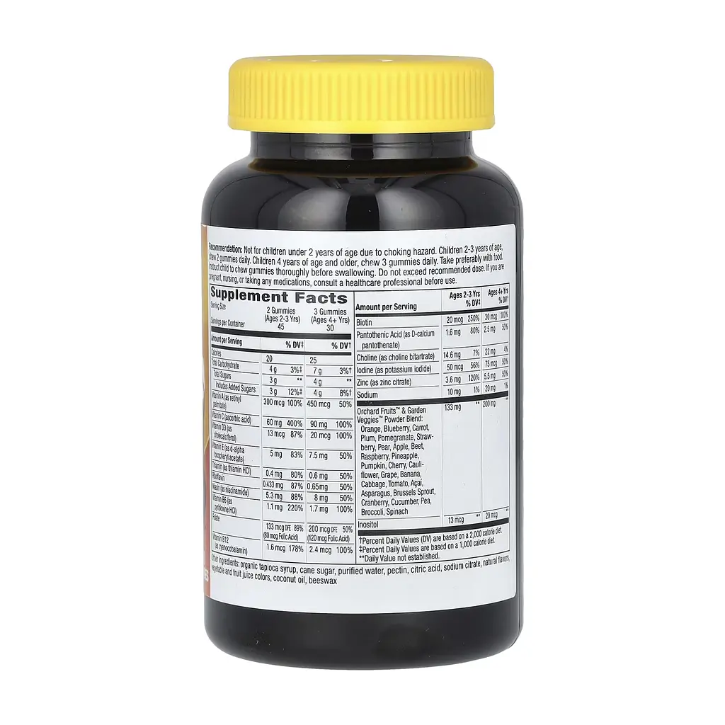 Мультивітаміни для дітей, Premium Kids Multivitamin - 90 gummies Cherry, Orange Grape - фото 2