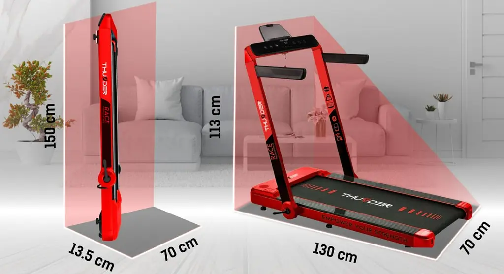 Беговая дорожка THUNDER Race Red - фото 4