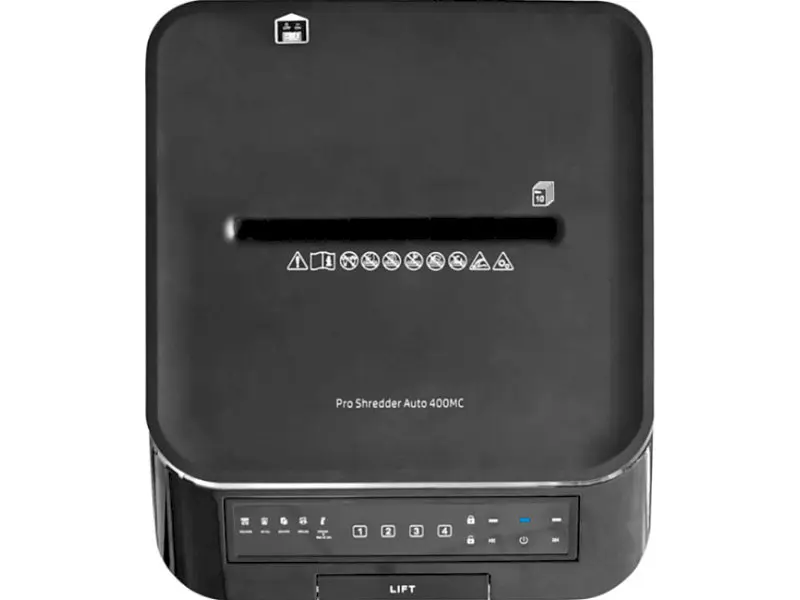 Уничтожитель бумаги HP Pro Shredder Auto 400MC (2x12) Black (2823) - фото 4