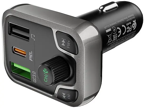 Автомобільний FM модулятор Borofone BC38 bluetooth PD20W+QC3.0 - фото 2