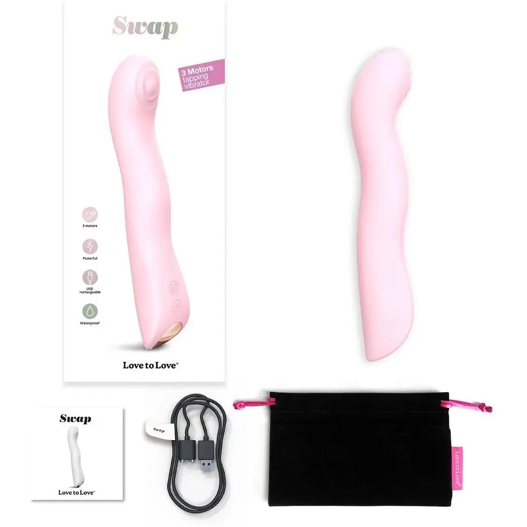 Вибратор Love To Love SWAP с пульсирующей жемчужиной для точки G 3 мотора гнется - фото 6