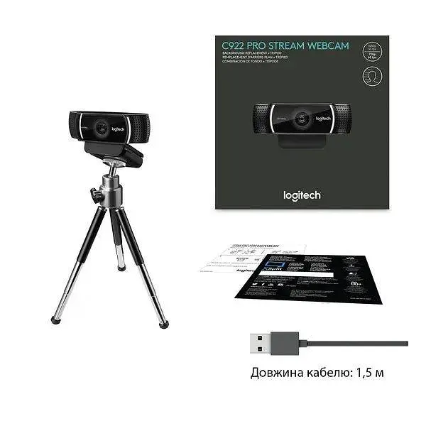 Вебкамера Logitech C922 Pro Stream + Штатив - фото 5