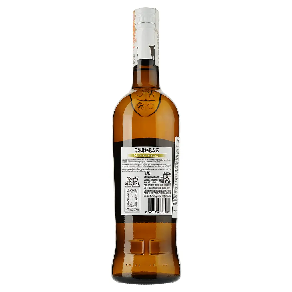 Вино Osborne Manzanilla Jeres, 15%, 0,75 л (778797) - фото 2