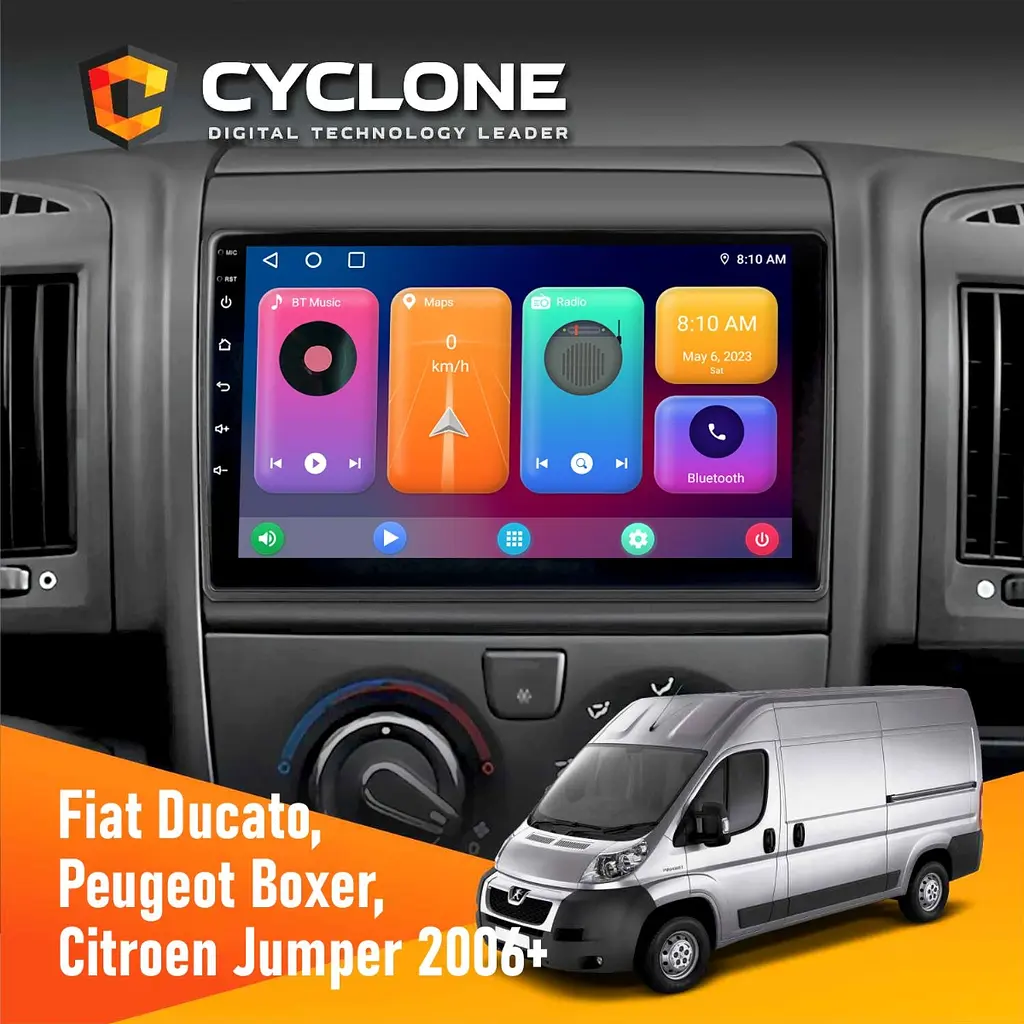 Штатна магнітола Peugeot Boxer 2006+ Cyclone C9-001 2x32 CPL Cyclone (НФ-00002718)