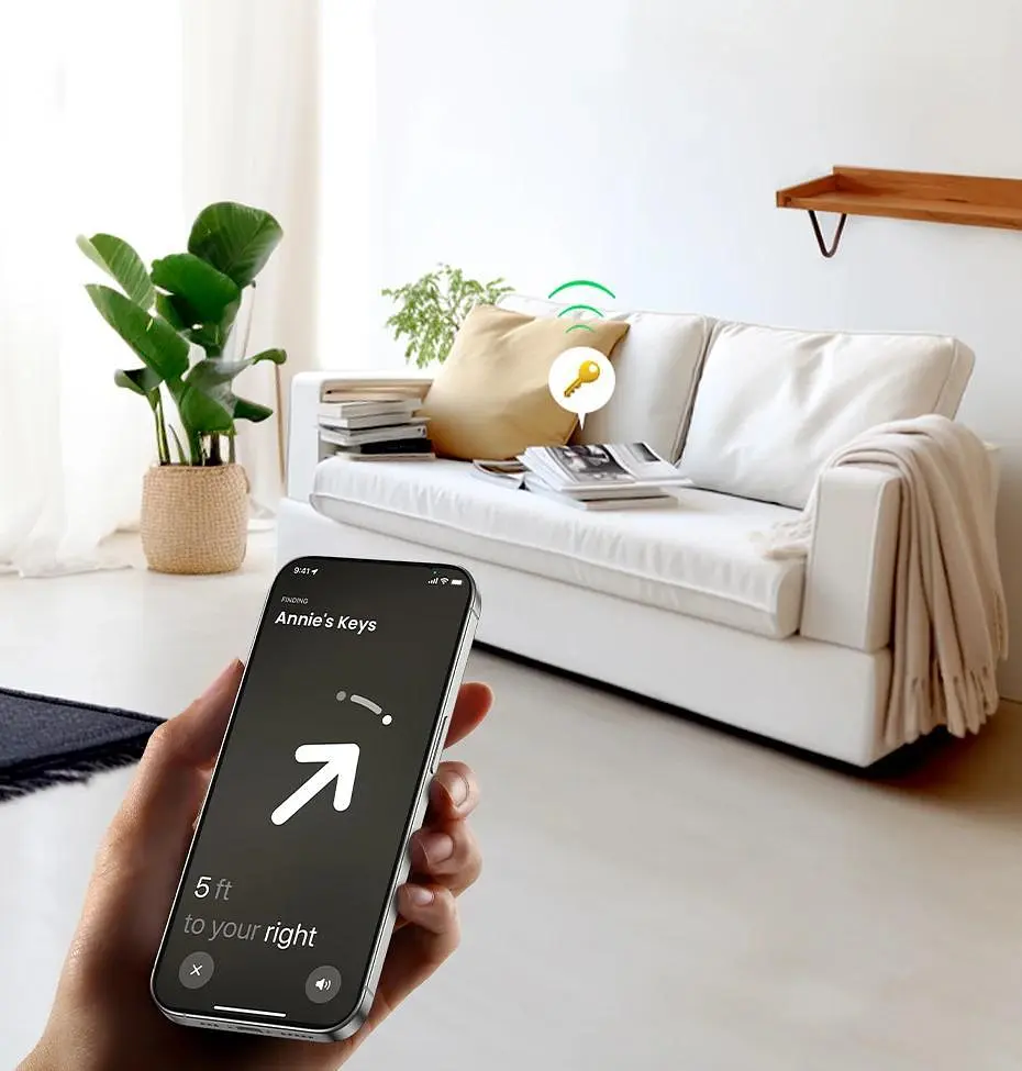 Умный Брелок UGREEN CM520 для поиска людей вещей (ключей) 240 мАч Bluetooth Anti-Lost Black (60387) - фото 5