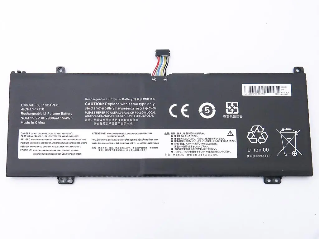 Акумулятор для ноутбука Lenovo L18C4PF0 ThinkBook 13S-IML, 13S-IWL, 14S-IML, 14s-IWL, V540S (L18M4PF0, L18D4PF0) (15.2V 2900 mAh 44Wh) - фото 2
