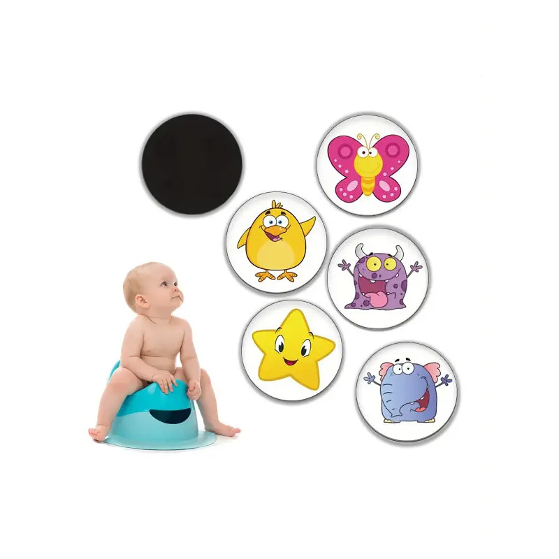 Наклейки для привчання дитини до горщика "Казкові" MGZ-0722, 5 штук - фото 2