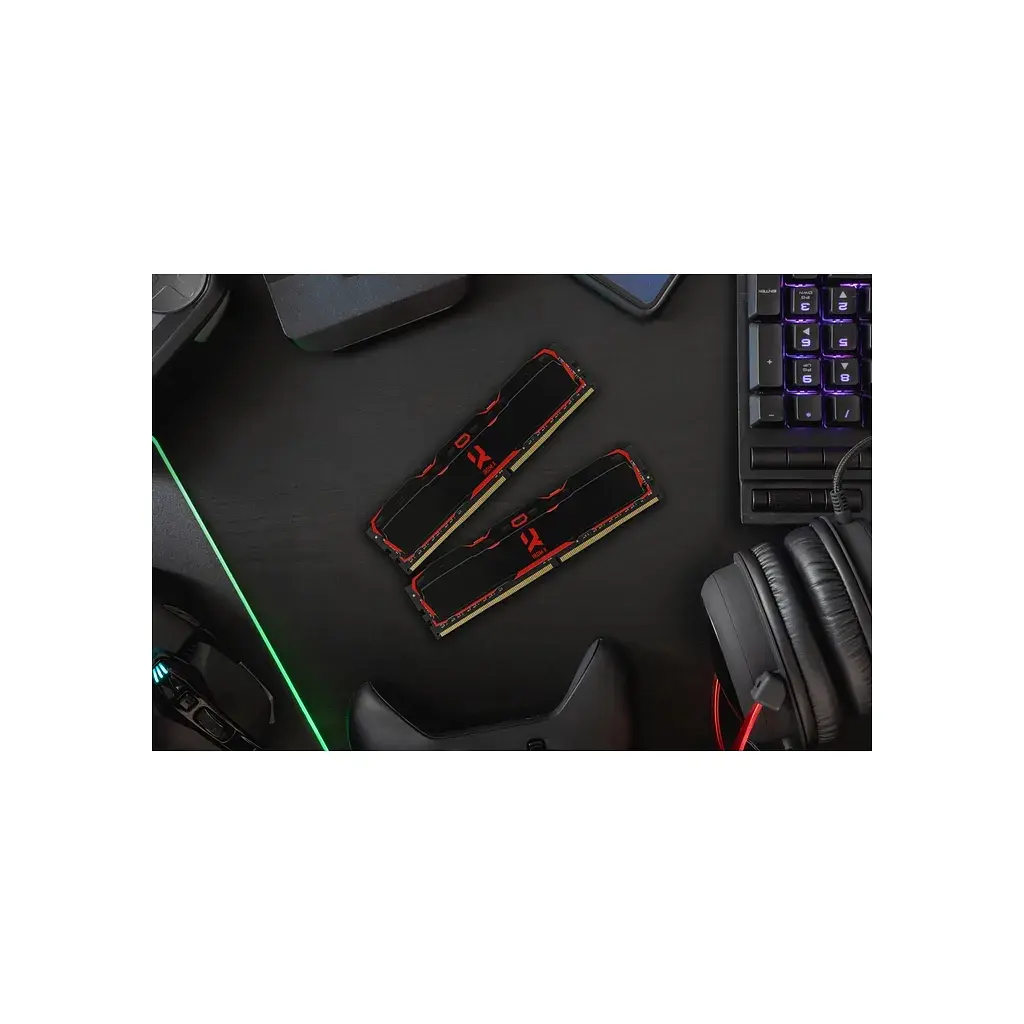 Модуль пам'яті для комп'ютера DDR4 32GB (2x16GB) 3200 MHz IRDM Black Goodram (IR-X3200D464L16A/32GDC) - фото 4