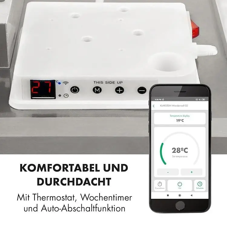 Інфрачервоний обігрівач Klarstein Wonderwall Smart (10032783) - фото 3