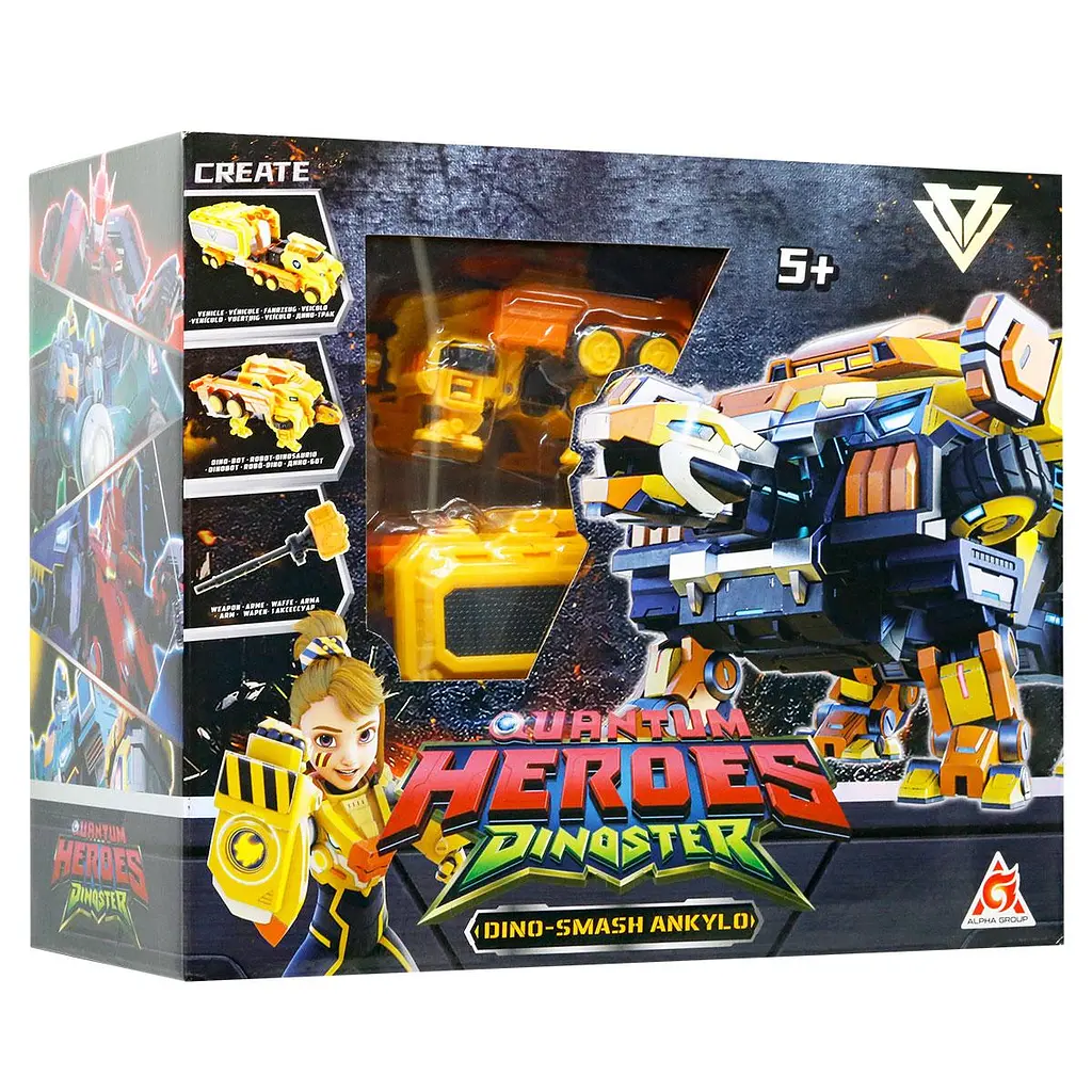Динозавр-трансформер DINOSTER - МЕГА ДИНО-СМЕШ АНКІЛО DINOSTER EU580806 - фото 5