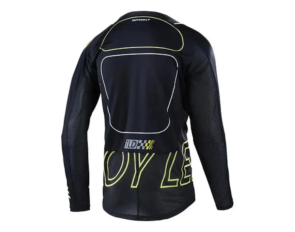 Велоджерси Troy Lee Designs Sprint Jersey Drop In Black/Green L (1106-323326014) - фото 2